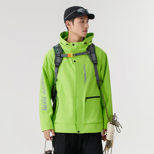 幸运鹿男女款奥粒绒三合一户外风衣防风防泼水保暖登山服 商品图4
