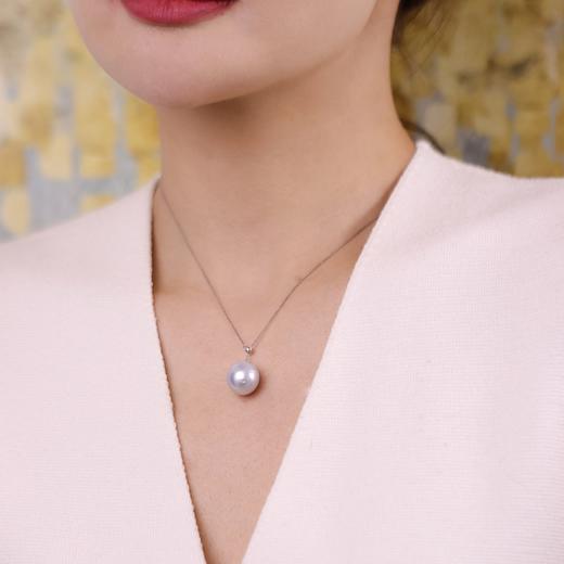 【挚友限定】18K金澳白巴洛克Y字链13-14mm（福利商品 无质量问题不享受7天无理由退货） 商品图1