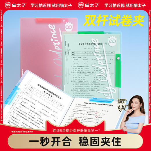 猫太子手提风琴包大容量小号试卷夹卷子收纳袋小学生试卷收纳整理神器立式分类文件夹袋插页资料袋便携高颜值 商品图0