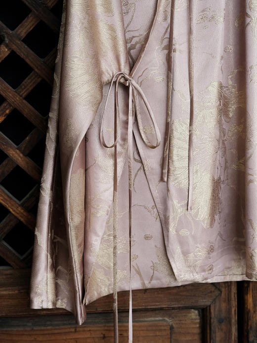 盛唐牡丹 |莲花纹真丝提花上衣 商品图5