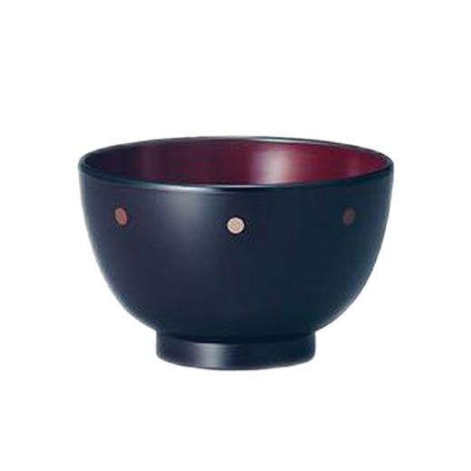 日本进口石田汤碗 圆点棕色 商品图0