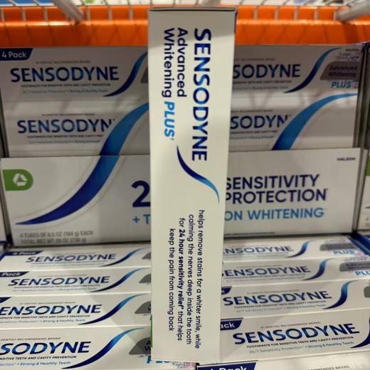 到手价299元 Sensodyne牙膏 184克*4支装  美国代购，无中文标签，介意慎拍 商品图2