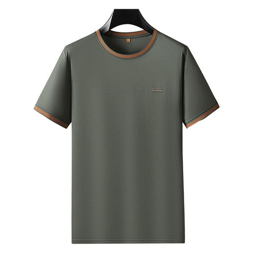 【DDP】大依优型大码短袖T恤时尚拼色潮流半袖体恤男加大夏装肥佬宽松休闲圆领棉胖子 商品图0