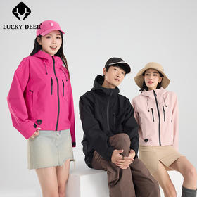 LUCKY DEER/幸运鹿情侣款山系轻量化防风防泼水单层外套（96168）