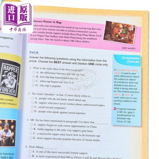 【中商原版】课室初中全方位英文阅读强化训练 S3 CLASSROOM Reading Spotlight S3 英文原版进口教辅 提升英语阅读理解能力 商品图3