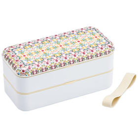 日本进口Skater树脂饭盒梦幻淡红花纹