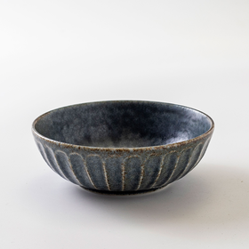 日本进口MINORU TOUKI tetote130中号碗 蓝鼠