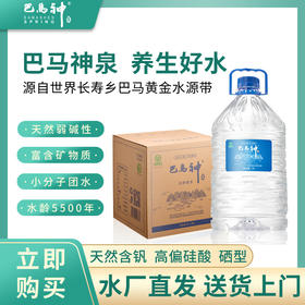巴马神天然泉水5L*4瓶/箱