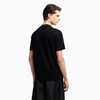 EMPORIO ARMANI 阿玛尼 男士字母小鹰徽标提花莱赛尔混纺针织圆领短袖T恤 黑色 EM001288 AF10017 FC159 商品缩略图2