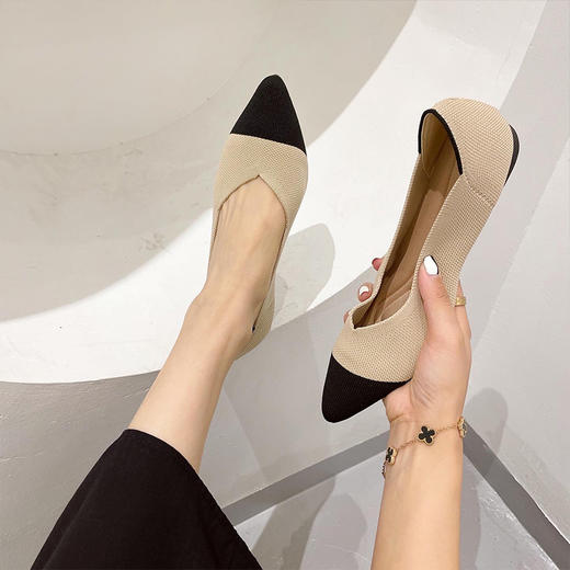 【2025新款平底针织编织鞋王妃鞋】新款平底针织编织鞋外贸跨境豹纹大码鞋  商品图11