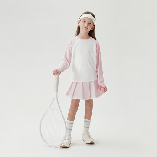 马克珍妮男女童撞色透气运动高弹长袖T 2025年春装新款550316 商品图3