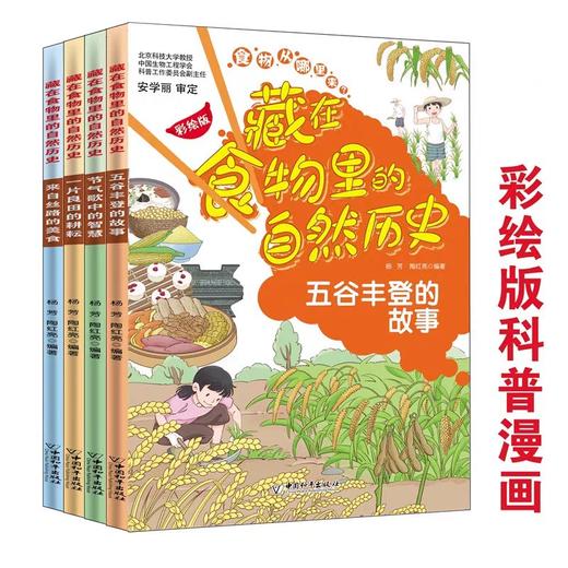 藏在食物里的自然历史全4册五谷丰登的故事节气歌中的智慧一片良田的耕耘来自丝路的美食杨芳编著中国和平出版社二十四节气 商品图4