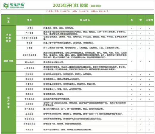 慈铭体检-2025年开门红体检套餐D 商品图0