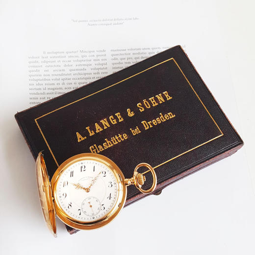 【95新】A. Lange & Söhne 朗格三开怀表18k玫瑰金53MM 201025LV06 商品图2