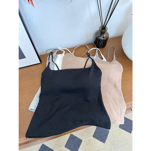 免穿BRA 糯糯抗菌爱豆背心吊带 吸湿排汗 舒适透气 修身有弹力 商品图1