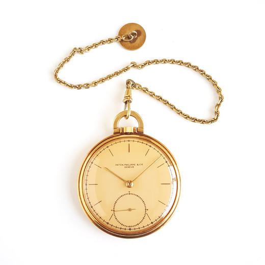 【95新】PATEK PHILIPPE 百达翡丽18k黄金小三针怀表47MM201025LV02 商品图0