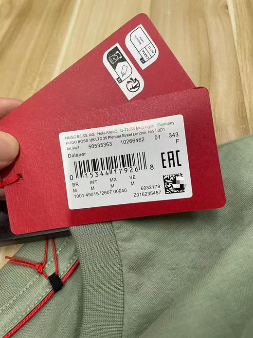 外贸原单正品BOSS男士新款圆领短袖T恤衫纯棉T恤徽标圆领套头短袖T恤 男款   黑色。军绿
S码 。M码。L码。XL码。XXL码 商品图2