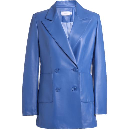 6902305541179 欧时力ochirlyochirly  欧时力春装西装领羊皮长袖皮衣外套女1GY3314450 160/84A 商品图0