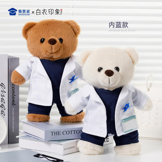 【实付满199送钥匙扣】【医护小熊】医生/护士创意毛绒小熊公仔儿童玩具服装可脱送礼礼物 商品图6