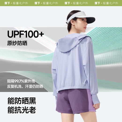 【特渠专享】蕉下女士凉感速干防晒衣（夹克款）AL825 商品图1