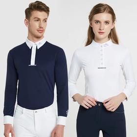 马术长袖上衣t恤男女骑马装马术训练服骑士服衬衫骑马服CT001/CT002QS