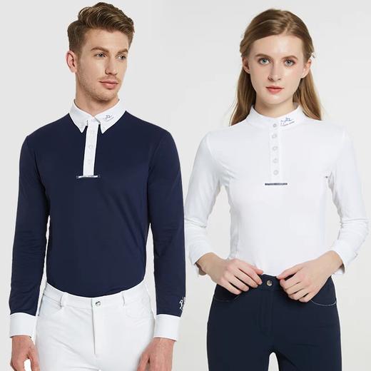 马术长袖上衣t恤男女骑马装马术训练服骑士服衬衫骑马服CT001/CT002QS 商品图0