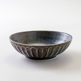 日本进口MINORU TOUKI tetote155中号碗 蓝鼠