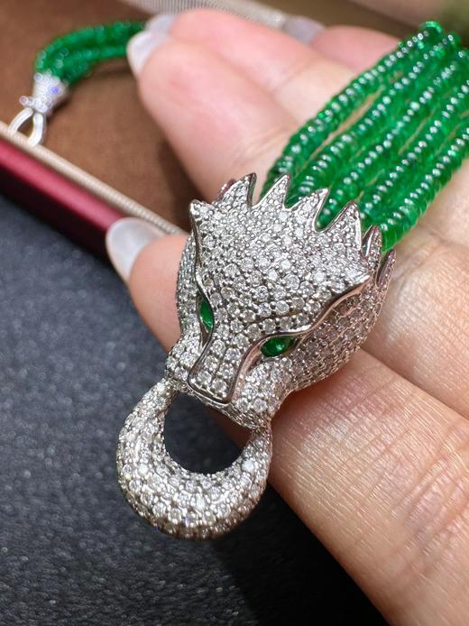 35ct算盘珠祖母绿手链 商品图1