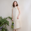 法式温柔立体流苏提花连衣裙女挂脖露肩系带A字长裙V0550202 商品缩略图4