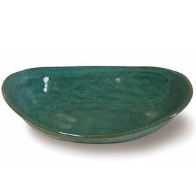 日本进口MARUSAN KONDO咖喱盘20879窑变绿色