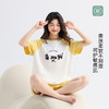 美季美优纯棉睡衣女士款2025新款夏季可爱清新猫咪短袖套装家居服 商品缩略图1
