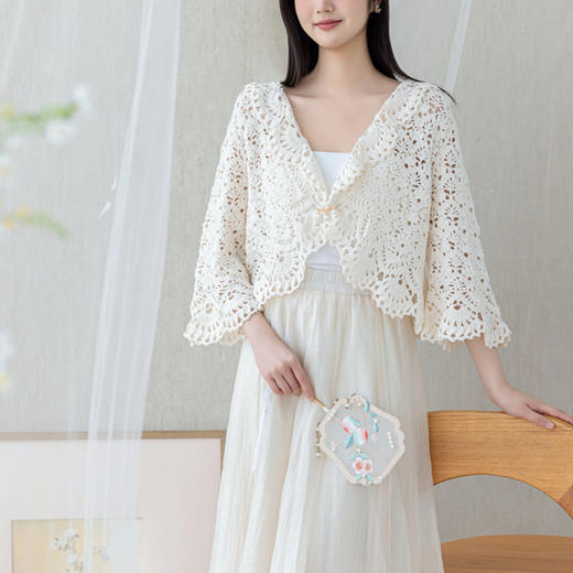 苏苏姐家霖凡开衫手工diy钩针编织毛线团羊毛线衣服材料包 商品图2