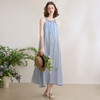 西遇法式挂脖连衣裙女新款小个子度假风收腰无袖长裙D0050491 商品缩略图4