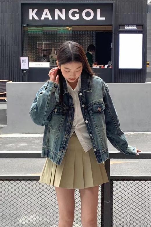 WHO KNOWS 复古水洗短款牛仔外套 17859 商品图2