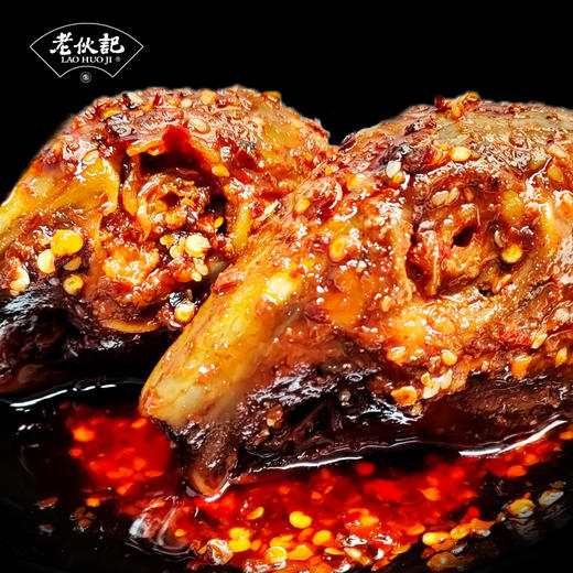 老伙记【川派冷吃系列】老伙记四川特色美食 即食冷吃小吃 零添加香辣冷吃兔头/冷吃兔丁/冷吃兔腿/冷吃牛肉四味可选 自贡特产开袋即食零食 商品图6