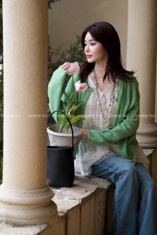 【门店同款】ENJOY春季绮梦繁花蕾丝无袖背心 162244331 商品图4