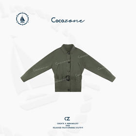 COCO ZONE 刘一一【黑标系列】异域度假风100纯亚麻外套CD1A0495
