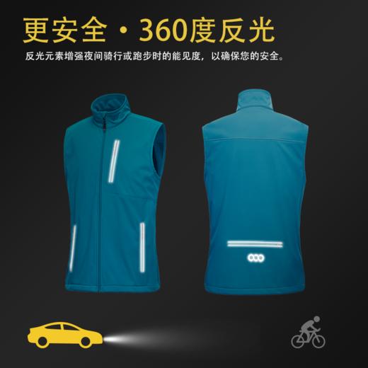 33000ft北欧大码立领春秋马夹大口袋户外运动骑行跑步安全反背心 商品图5