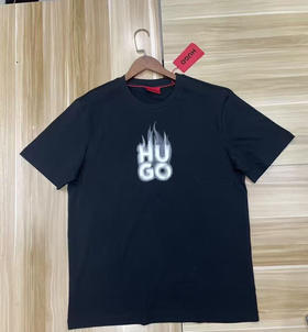 外贸原单正品BOSS男士新款圆领短袖T恤衫纯棉T恤徽标圆领套头短袖T恤 男款   黑色。军绿
S码 。M码。L码。XL码。XXL码