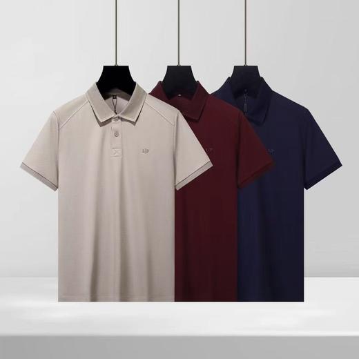 透气舒适网格夏季男士纯色上衣翻领时尚polo衫   YH-ZX3187* 商品图1