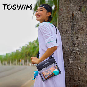 TOSWIM手机防水袋潜水套可触屏游泳拍照便携单肩斜跨防水游泳包