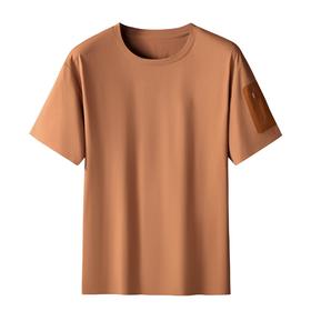 【DTH】大依优型大码圆领短袖T恤加肥加大肥佬休闲宽松运动胖子上衣男士