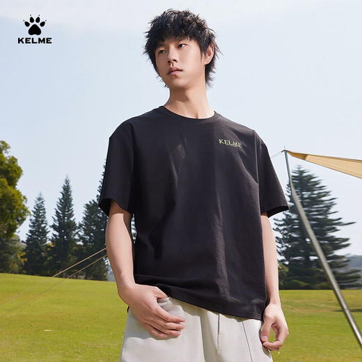 卡尔美2025新款男女同款中性短袖T恤 商品图5