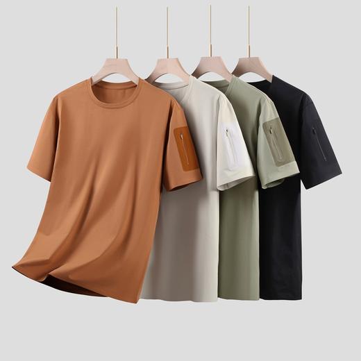 【DTH】大依优型大码圆领短袖T恤加肥加大肥佬休闲宽松运动胖子上衣男士 商品图7