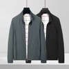 男士轻薄开衫外套网布拼接透气柔软垂感夹克   YH-8245 商品缩略图0