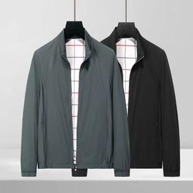 男士轻薄开衫外套网布拼接透气柔软垂感夹克   YH-8245
