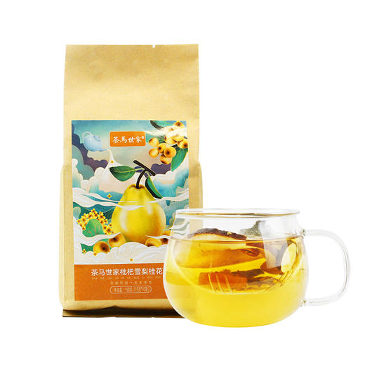 【润嗓】茶马世家枇杷雪梨桂花茶 清香甜润花果茶150g 商品图4