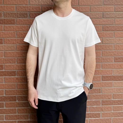 6500 福利款~光版圆领纯色短袖男T【包邮+三天无理由退换】 商品图1