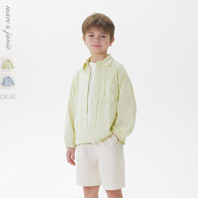 【高弹速干】马克珍妮男童时尚衬衫领外套2025年春装新款550596