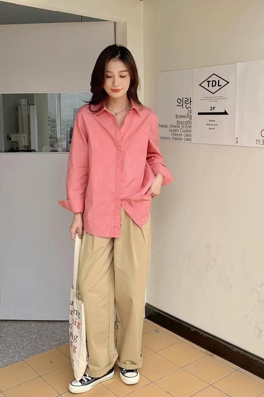 LNNNS 压褶卡其色宽松长裤 17876 商品图1